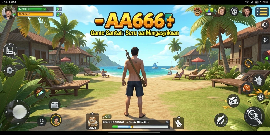 Tampilan gameplay <strong>AA666</strong> yang cerah dan menghibur.