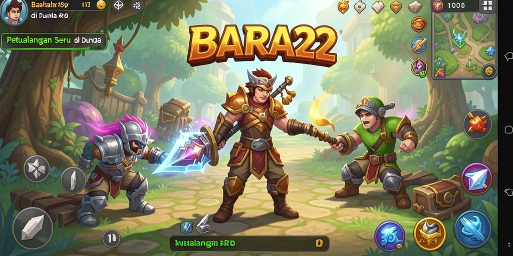 Gameplay BARA22 yang menegangkan dengan petualangan epik.