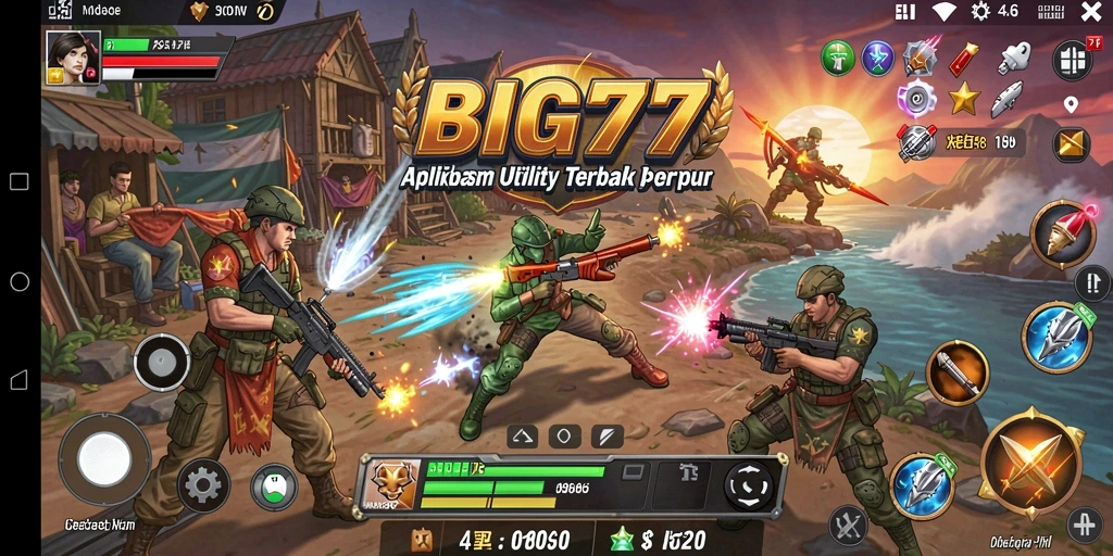 Tampilan antarmuka aplikasi BIG77 yang ramah pengguna untuk utilitas sehari-hari.