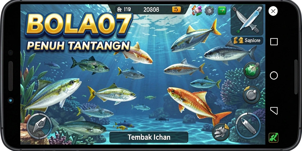 Gameplay menangkap ikan yang seru dan mengasyikkan.