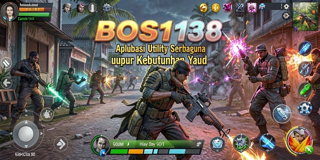 Tampilan utama aplikasi BOS138 dengan fitur manajemen tugas.