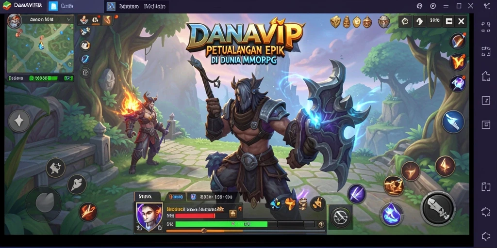 Screenshot gameplay dan petualangan epik dalam DANAVIP.