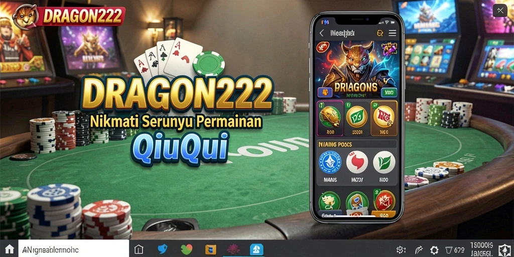 Screenshot DRAGON222 menampilkan momen seru permainan QiuQiu.