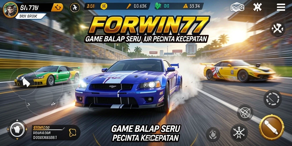 Tampilan mendebarkan dalam balapan cepat di FORWIN77.