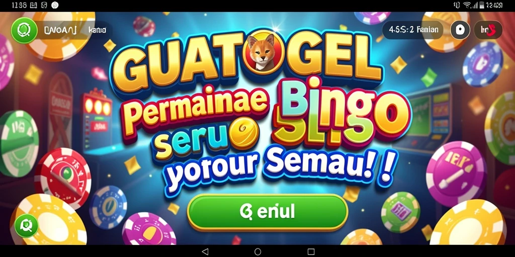 Tampilan gameplay GUATOGEL yang menarik dalam permainan Bingo.