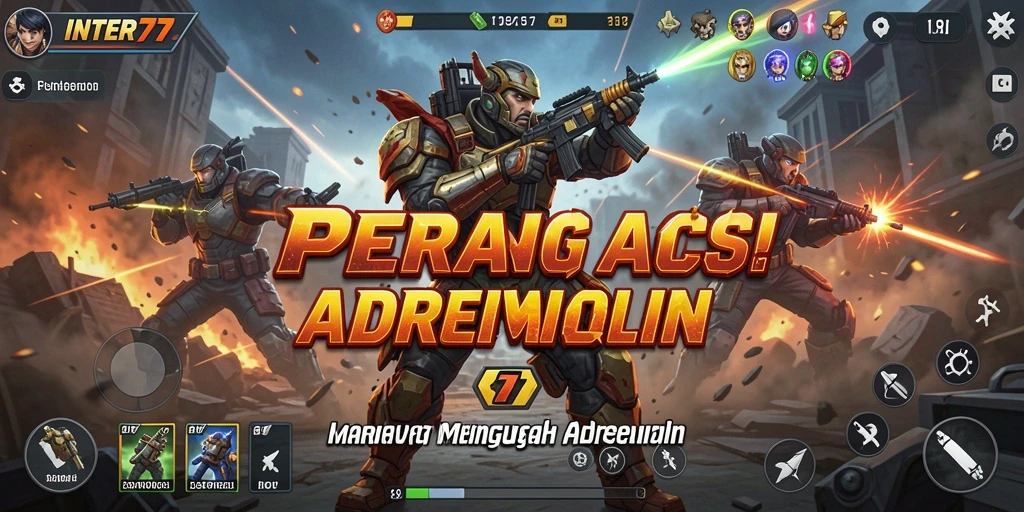 Tampilan menarik dari gameplay ACTION INTER77 yang mendebarkan.