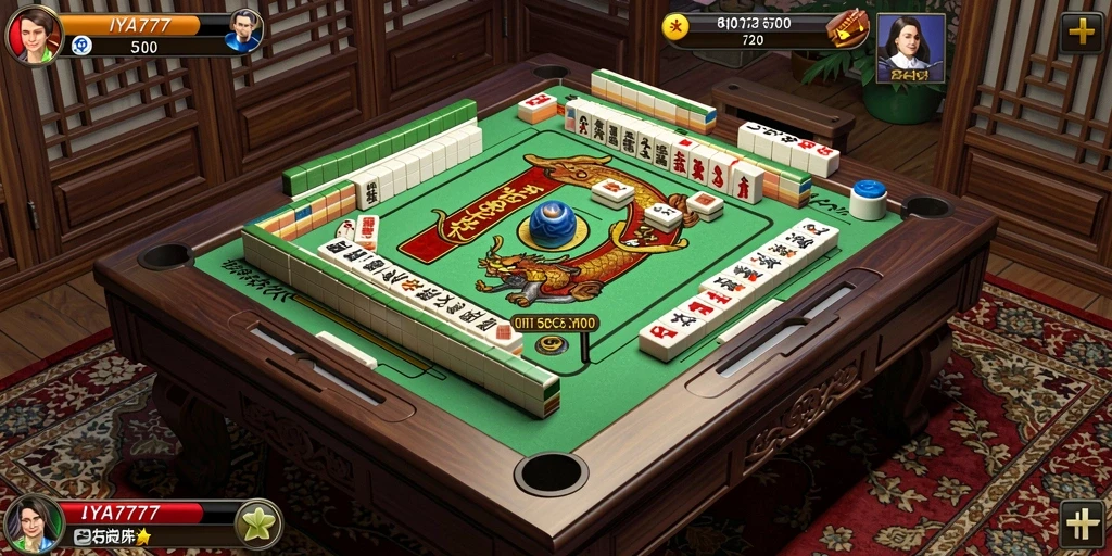 Tampilan gameplay IYA777 dengan grafik Mahjong yang menarik.