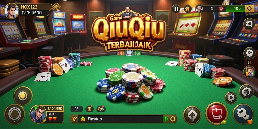 Gambaran utama gameplay QiuQiu di NOX123 dengan aksi seru.