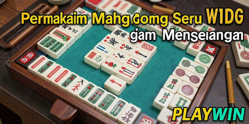 Tampilan gameplay Mahjong seru di aplikasi PLAYWIN.