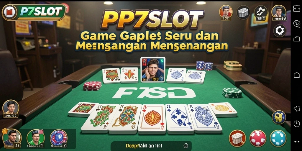Tampilan gameplay Gaple yang mengasyikkan dan interaktif di PP7SLOT.