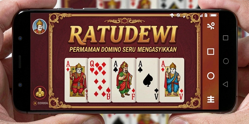 Tampilan seru gameplay Domino di RATUDEWI.