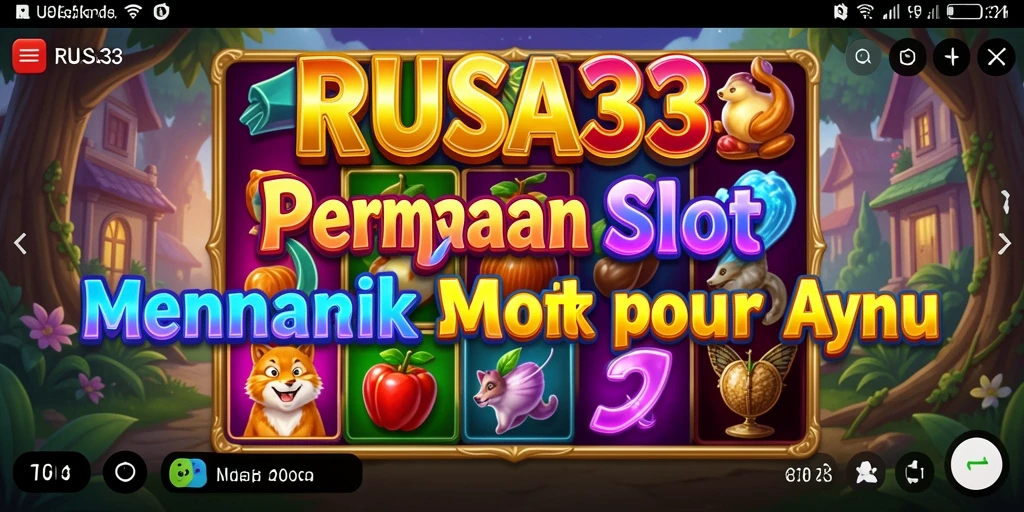 Screenshot RUSA33 menampilkan gameplay Slot yang mengasyikkan dan penuh warna.