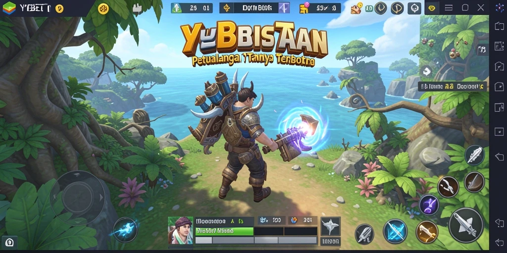 Tampilan gameplay YYBET yang menampilkan petualangan epik di dunia terbuka.