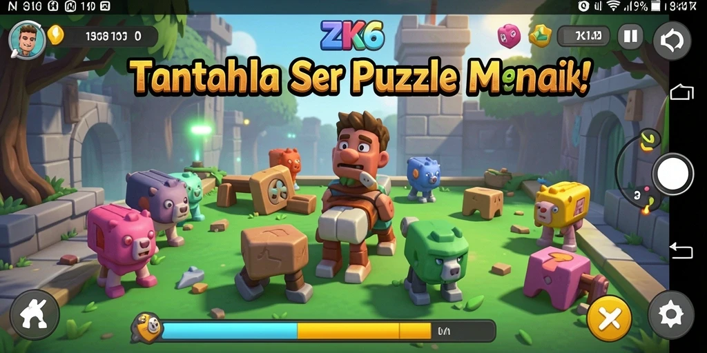 Gameplay ZK6 yang menantang dan menyenangkan.