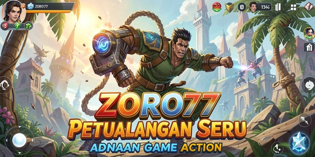 Gameplay seru ZORO77 yang penuh aksi dan tantangan.
